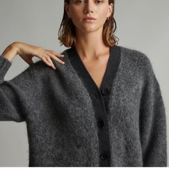 Everlane The Superfuzz Alpaca Oversized Cardigan Medium - Picture 3 of 15